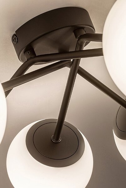 RABALUX 71294 Meduza stropní svítidlo D550mm 6xE14 matná černá, bílá