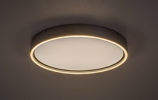 RABALUX 71289 Dewson stropní svítidlo D450mm LED 37W/2480lm 3000K kartáčovaný hliník, bílá
