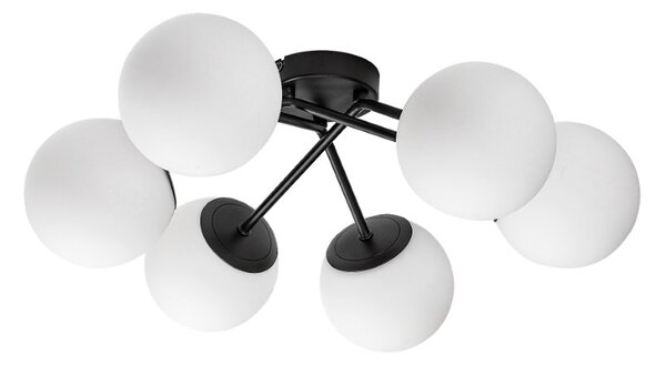 RABALUX 71294 Meduza stropní svítidlo D550mm 6xE14 matná černá, bílá