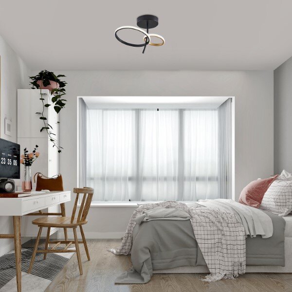 RABALUX 71296 Emilion stropní svítidlo LED 24W/1450lm 4000K černá, zlatá, bílá