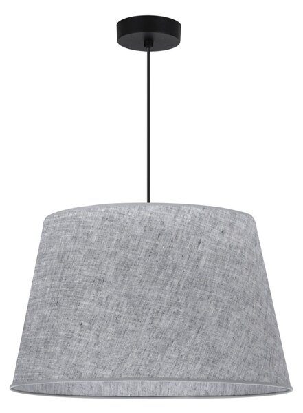 Závěsné svítidlo Len1, 1x šedé textilní stínítko, (fi 44 cm), b
