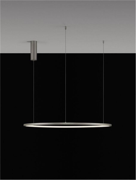 Nova Luce Závěsné LED svítidlo TARQUIN, 48W 3000K stmívatelné Barva: Černá