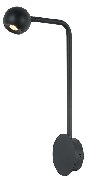 Mantra 7513 Eyes, černá nástěnná lampa k posteli s otočnou hlavou LED 6W 3000K, výška 40cm