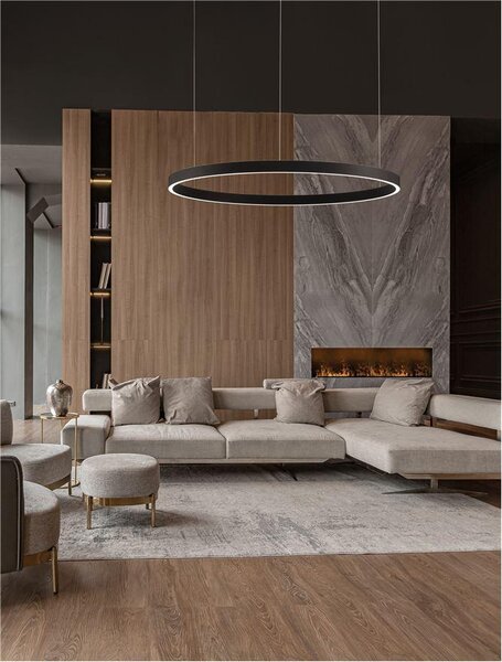 Nova Luce Závěsné LED svítidlo ELOWEN, 100W 3000K stmívatelné Barva: Bílá