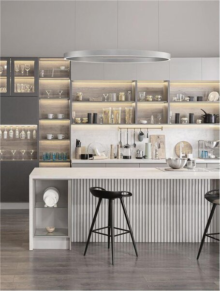Nova Luce Závěsné LED svítidlo ELOWEN, 100W 3000K stmívatelné Barva: Bílá