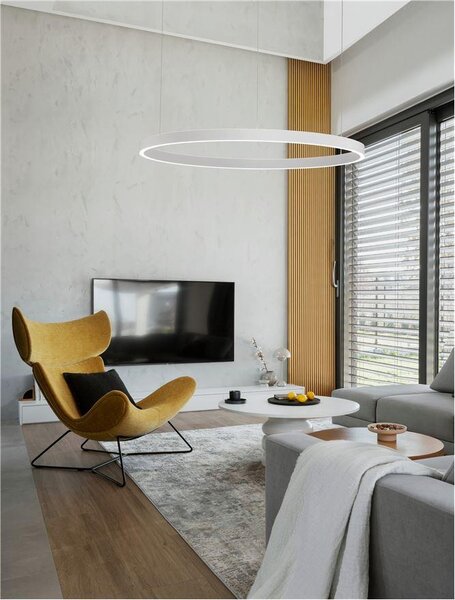 Nova Luce Závěsné LED svítidlo ELOWEN, 100W 3000K stmívatelné Barva: Bílá