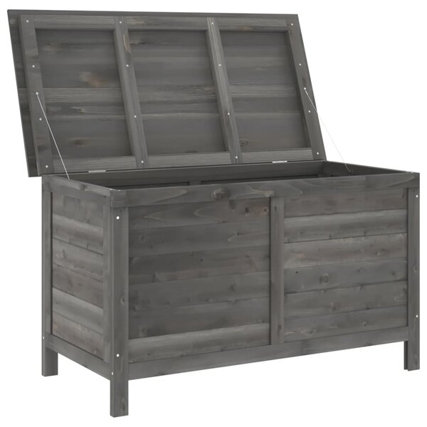 Zahradní úložný box antracitový 99x49,5x58,5 cm masivní jedle