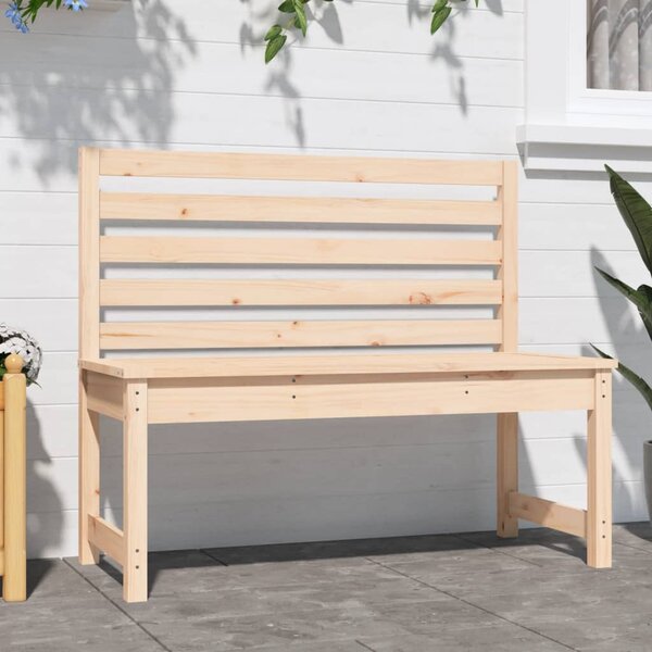 Zahradní lavice 109 cm masivní borové dřevo