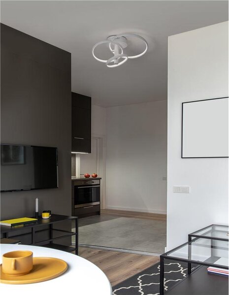Nova Luce Stropní LED svítidlo EMIL, 30W 3000K stmívatelné Barva: Černá