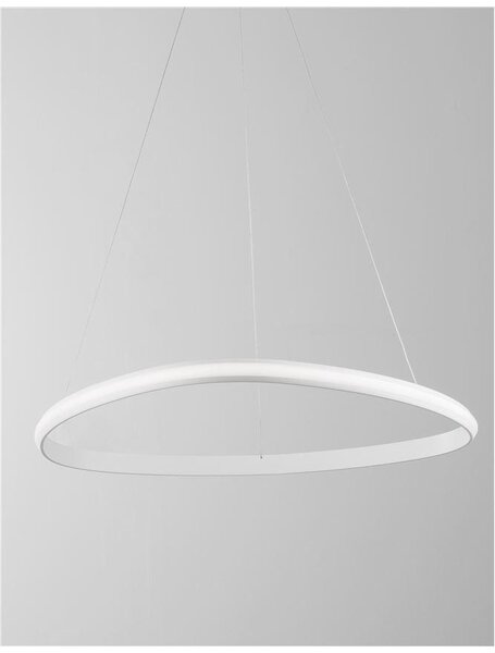 Nova Luce Závěsné LED svítidlo ARIES, 32W 3000K stmívatelné Barva: Bílá