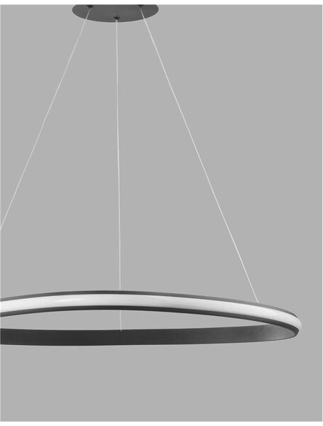 Nova Luce Závěsné LED svítidlo ARIES, 32W 3000K stmívatelné Barva: Bílá