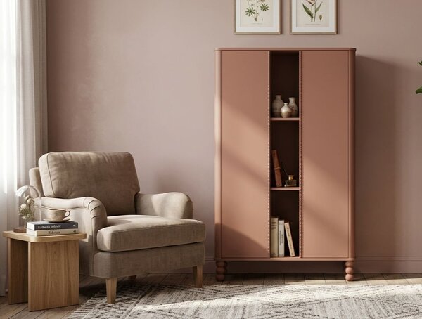 Designová vitrína DOT terakota