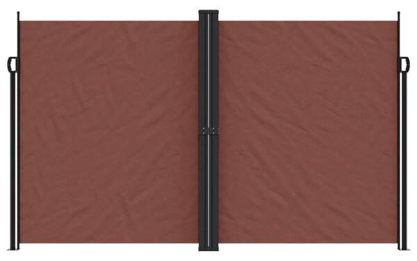 Zatahovací boční markýza hnědá 200 x 1 200 cm