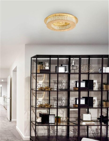 Nova Luce Stropní svítidlo ZEFFARI, K9 křišťál LED 40W 4000K Barva: Chrom