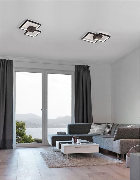Nova Luce Stropní LED svítidlo PORTO, 19W 3000K Barva: Černá