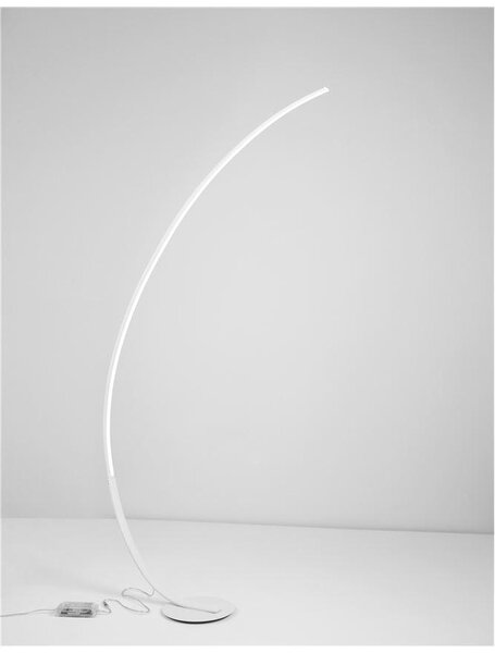 Nova Luce Stojací lampa PREMIUM, LED 30W 3000K stmívatelné Barva: Bílá