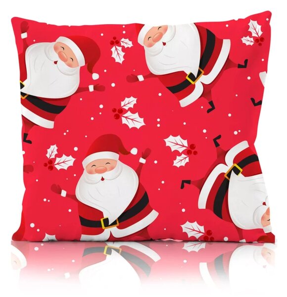 Faro Vánoční povlak na polštář Holly Jolly 002 45x45 cm červený