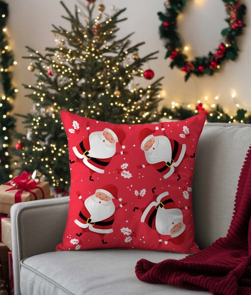 Faro Vánoční povlak na polštář Holly Jolly 002 45x45 cm červený