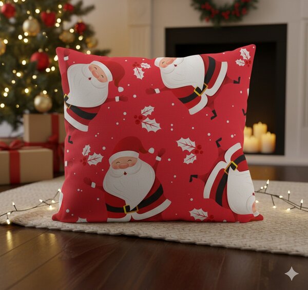 Faro Vánoční povlak na polštář Holly Jolly 002 45x45 cm červený