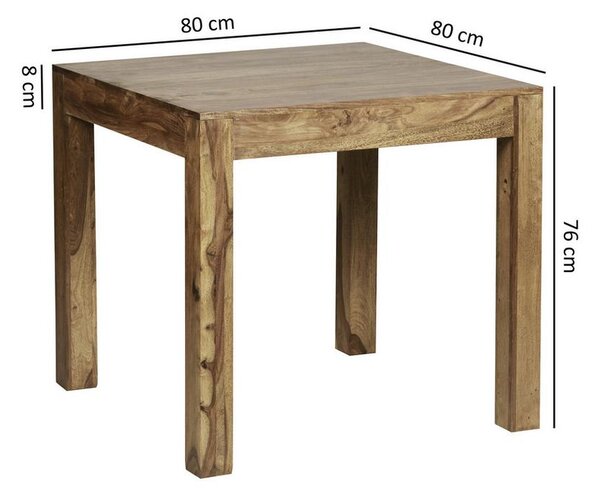 Jídelní stůl Mumbai masív š:80cm