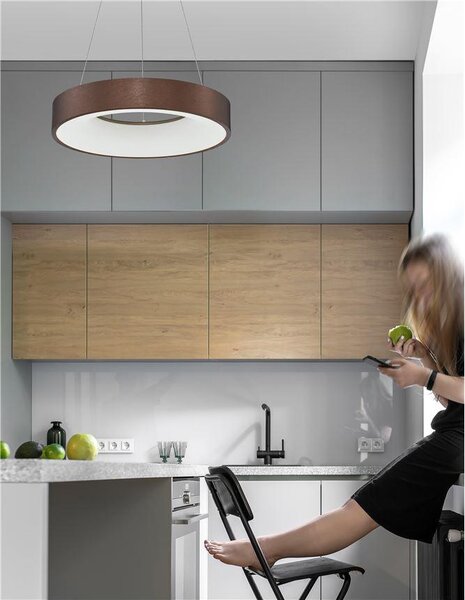 Nova Luce Závěsné LED svítidlo RANDO THIN, 30W 3000K stmívatelné Barva: Zlatá