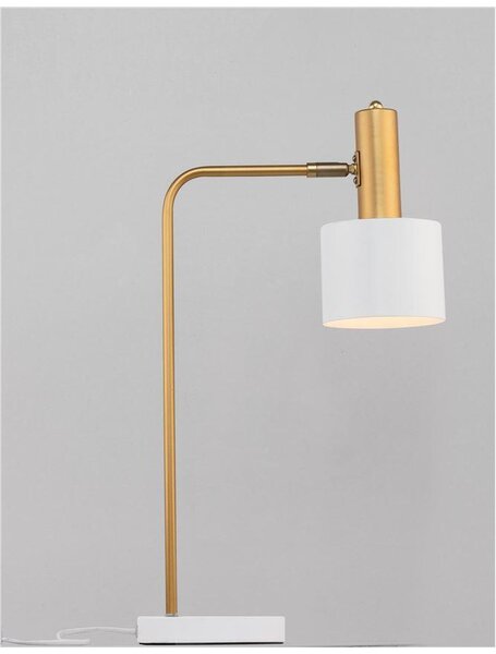 Nova Luce Stolní lampa PAZ zlatý kov, E27 1x12W Barva: Mentolová