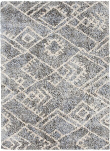 Kusový koberec shaggy Abia tmavě šedý 140x200cm