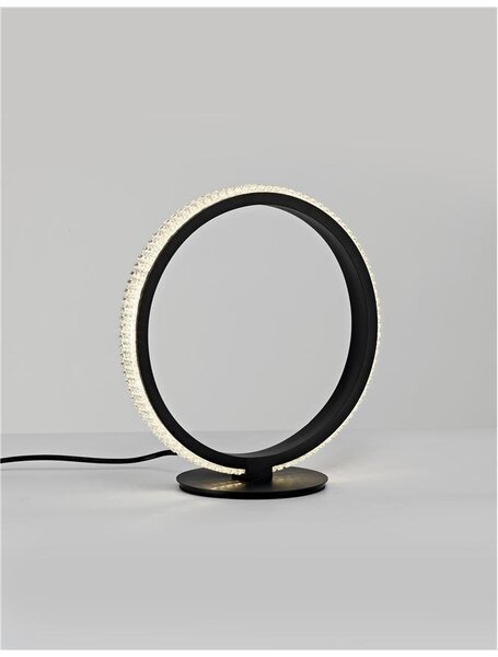 Nova Luce Stolní LED lampa NAGER černý hliník a akryl 11W 3000K