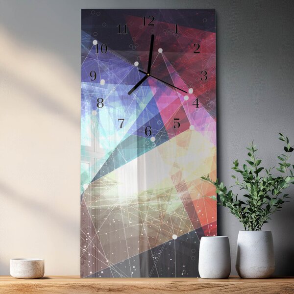 Skleněné hodiny vertikální Vzor zsppc-30x60-00181212
