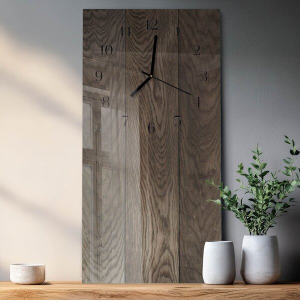 Skleněné hodiny vertikální Talíř zsppc-30x60-00180620