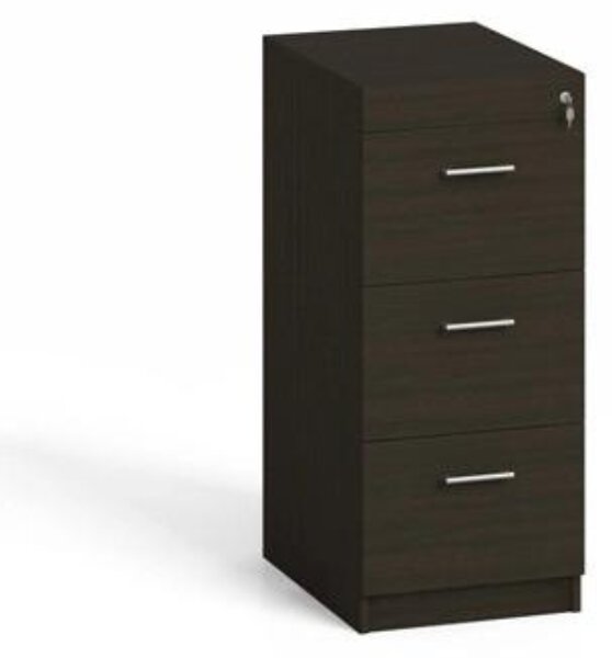 Dřevěná zásuvková kartotéka A4, 3 zásuvky, wenge