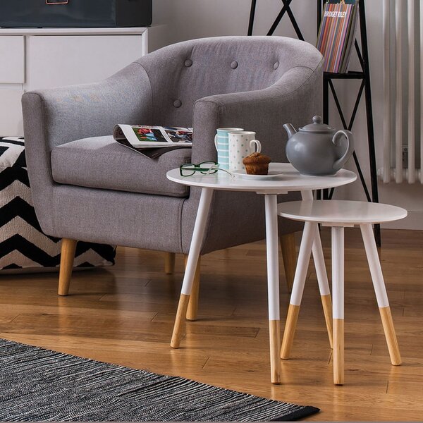 Kulaté odkládací stolky v sadě 2 ks Viborg – Premier Housewares