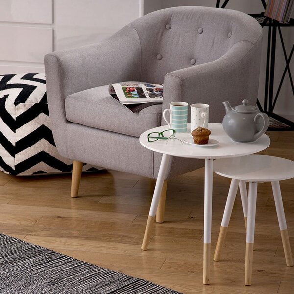 Kulaté odkládací stolky v sadě 2 ks Viborg – Premier Housewares