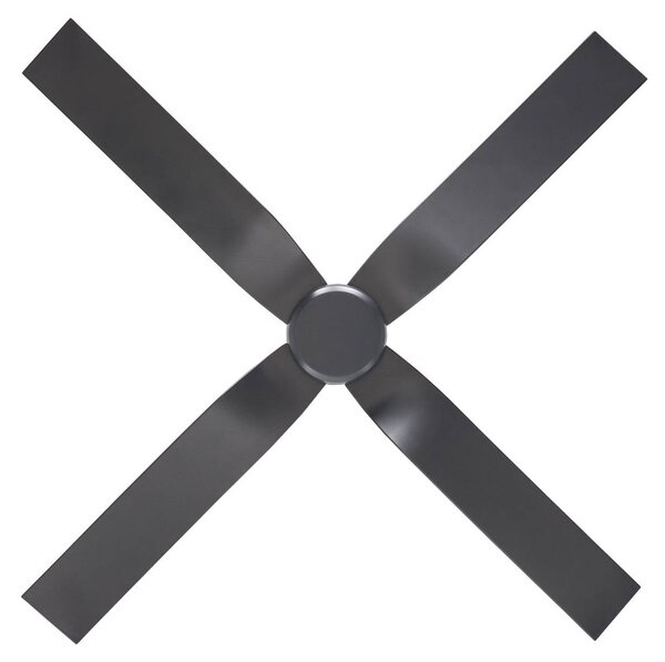 CasaFan Stropní ventilátor Eco Ventos, šedý, kovový, IP44, DC, WiFi, Hliník / šedá / zinek, kov, Moderní