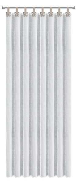 ZÁCLONA NA POUTKÁCH MELISA 140X250 CM BÍLÁ