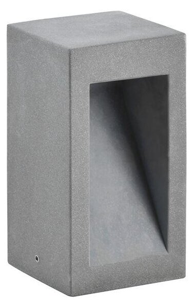 Nova Luce Venkovní sloupkové svítidlo BARCO šedý beton skleněný difuzor LED 6W 3000K, IP65