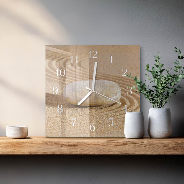 Skleněné hodiny Kamenný písek zskb-30x30-00084388