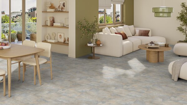 PVC podlaha Essentials (Iconik) 150 Modern Slate Grey Beige