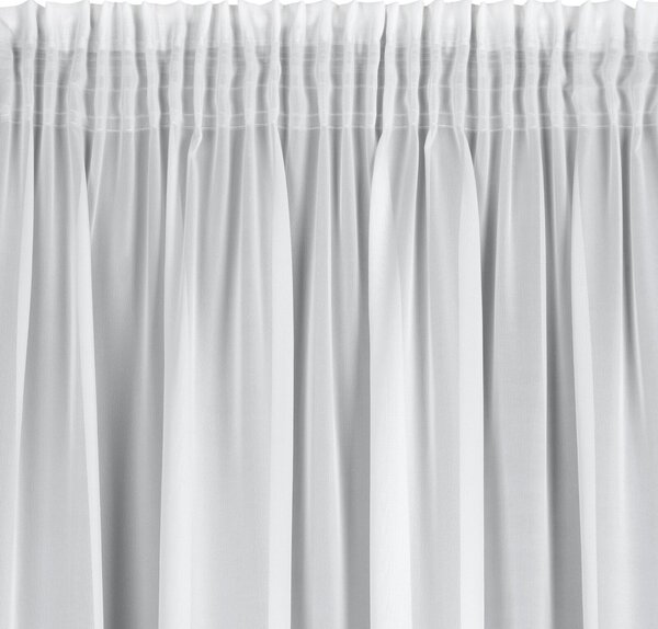 ZÁCLONA NA PÁSCE DALIA 140X270 CM BÍLÁ
