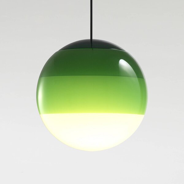 MARSET LED závěsné světlo Dipping Light Ø 20 cm zelená, stmívatelný, Zelená, Obývací pokoj / jídelna, Sklo, Design, Koule