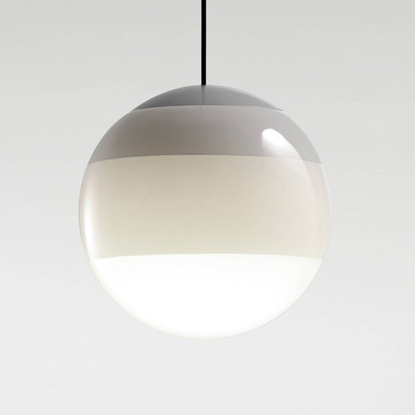 MARSET LED závěsné světlo Dipping Light Ø 20 cm bílá, stmívatelný, Bílá / opál, Obývací pokoj / jídelna, Sklo, Design, Koule