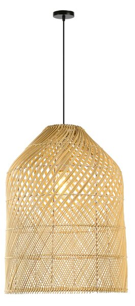 Immax BOHO PELO designové závěsné svítidlo, D35cm. E27, přírodní ratan