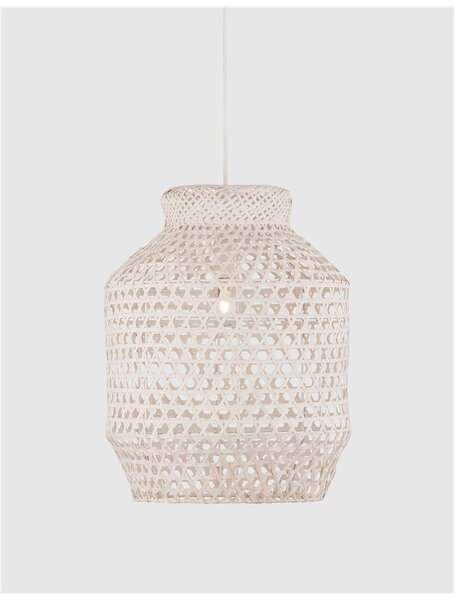 Nova Luce Závěsné svítidlo MIA, bílá barva E27 1x12W