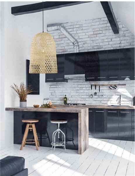 Nova Luce Závěsné svítidlo AURORA, ratan, E27 1x12W Barva: Bílá