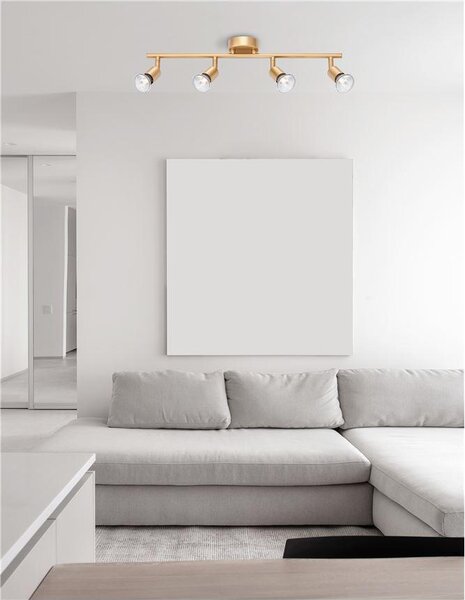 Nova Luce Bodové svítidlo LUP, GU10 4x5W Barva: Černá