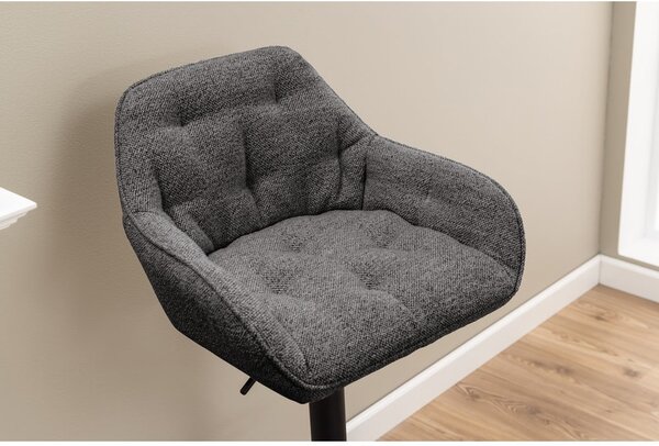 Tmavě šedé otočné barové židle v sadě 2 ks 109 cm Brooke – Actona
