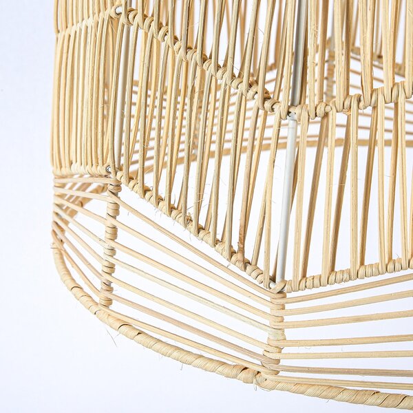 Immax BOHO PELO designové závěsné svítidlo, D40cm. E27, přírodní ratan