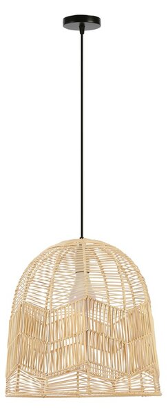 Immax BOHO PELO designové závěsné svítidlo, D40cm. E27, přírodní ratan