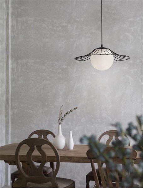 Nova Luce Závěsné svítidlo FLY, E27 1x12W Barva: Černá