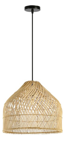 Immax BOHO PELO designové závěsné svítidlo, 35x40cm. E27, přírodní ratan